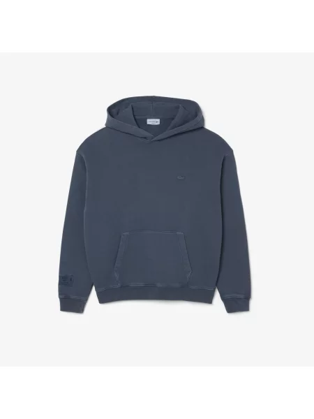 Lacoste Bluza Z Kapturem Loose Fit granatowa