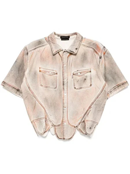 Риза Juntae Kim изрязани черно