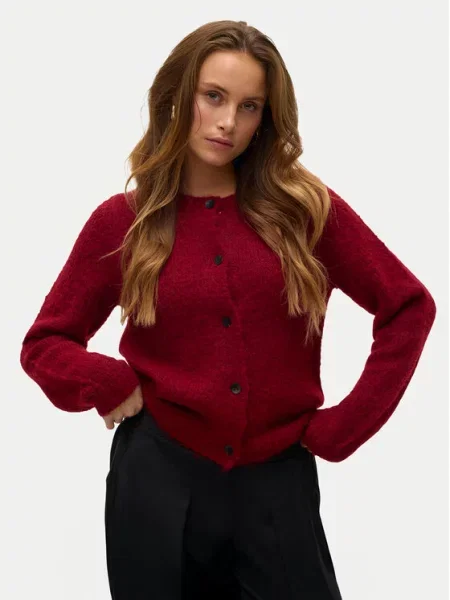 Vero Moda Kardigan Novah Regular Fit crvena