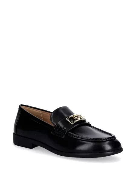 Pantofi loafer Armani Exchange cu autograf negru