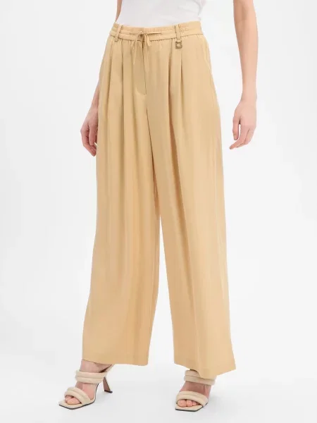 JOOP! Spodnie Palma Kobiety Lyocell jednolity 34 beżowy