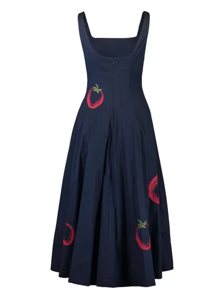 Rochie midi Staud până la genunchi de costum albastru