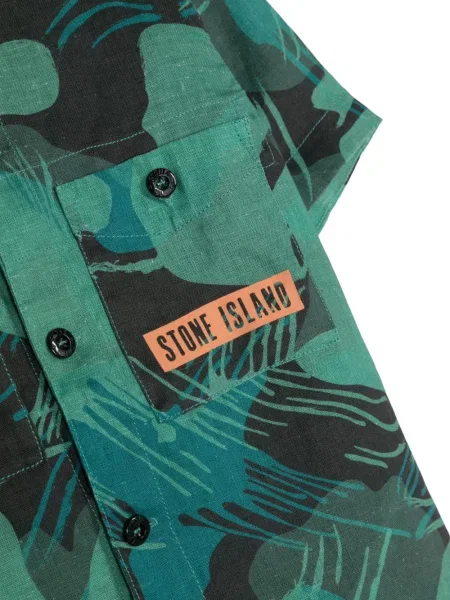 Koszula dziecięca Stone Island zielona