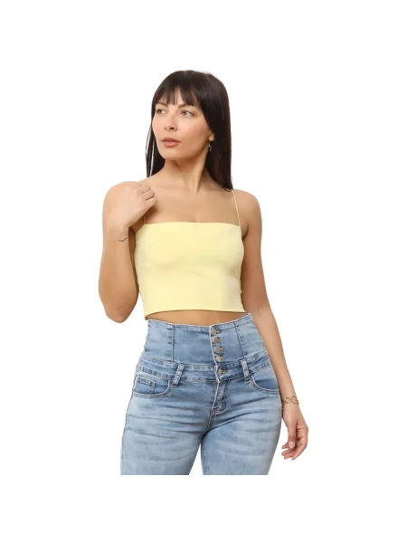 Top La Modeuse žuta