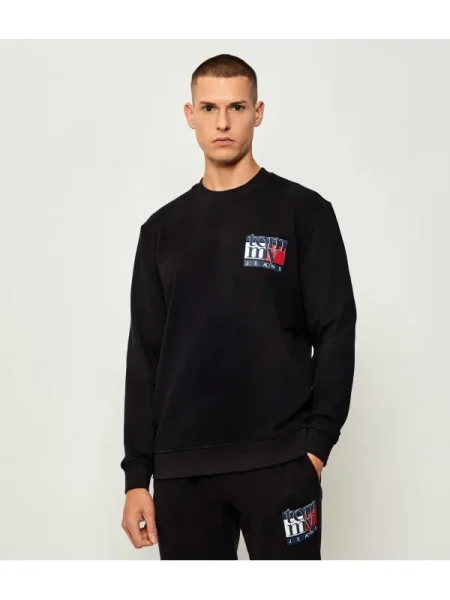 Geacă de blugi Tommy Jeans negru