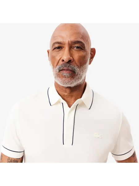 Поло Lacoste белое