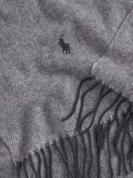 Krótka czapka z daszkiem Polo Ralph Lauren w jodełkę jednorzędowa niebieska