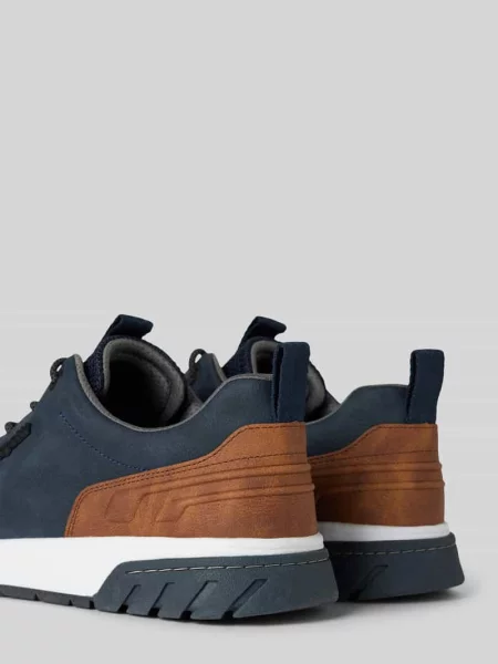 Sneakersy z aplikacją z logo model ‘Irish’ Bugatti niebieskie