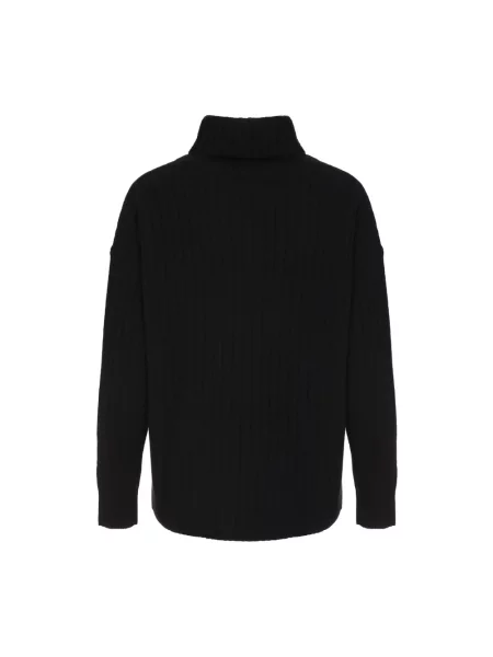 Sweter z golfem Max Mara Studio wełniany czarny