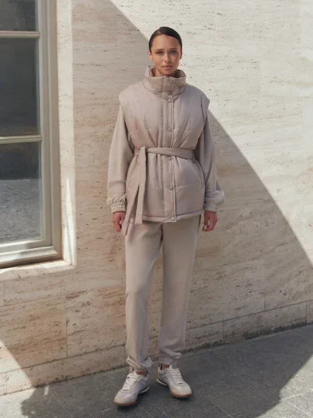 Жилет з утеплювачем Seventeen бежевий