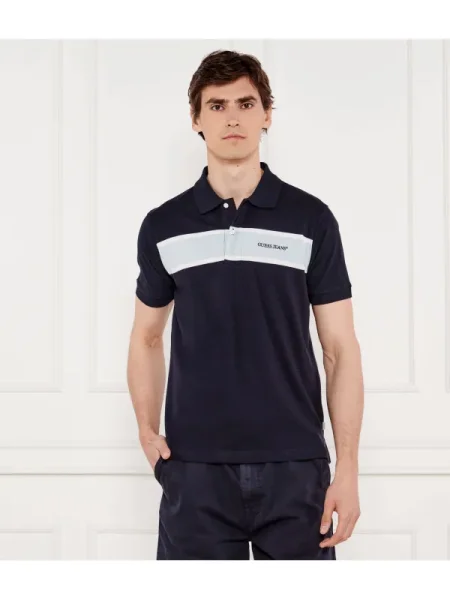Guess Jeans Tenisz póló kék