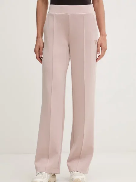Guess pantaloni de trening pentru femei cu modal OLYMPE roz