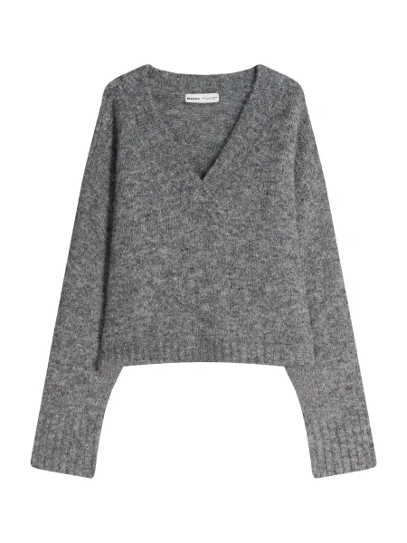 Bershka Pulover temno siva