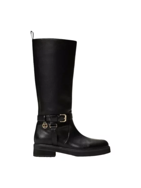 Twinset Buty Kobieta 39 EU Bikerlaarzen czarny