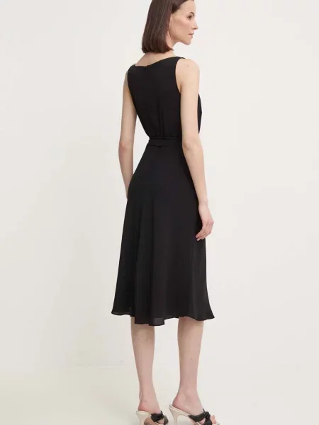Šaty Lauren Ralph Lauren midi černá
