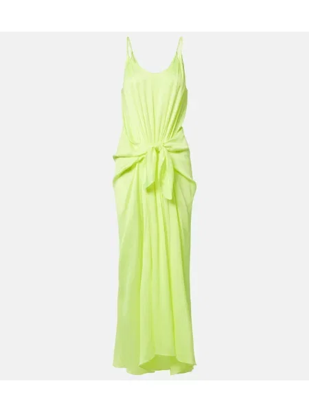 Rochie midi Jw Anderson de mătase galben