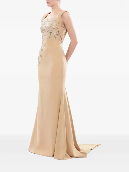 Rochie maxi Saiid Kobeisy cu paiete drapată