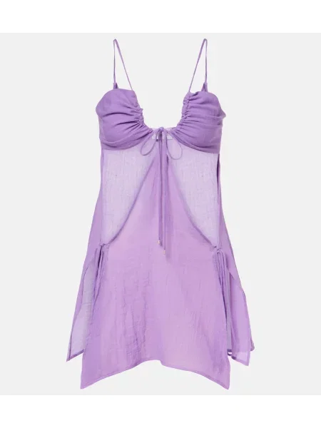 Rochie The Attico din muselină violet