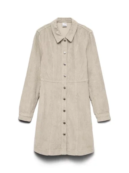 VERO MODA Košeľové šaty VMDaisy tmelová