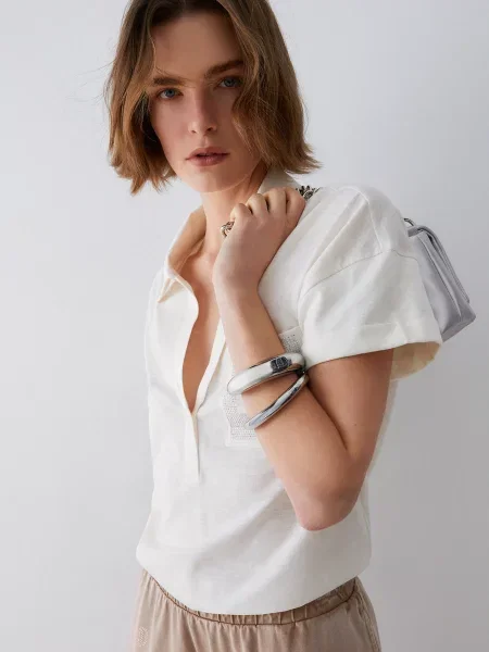 Liu Jo Tricou argintiu alb