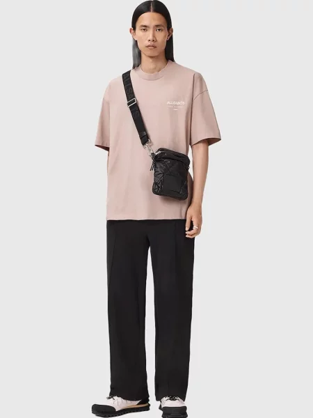 Футболка AllSaints XANDER з принтом зелений