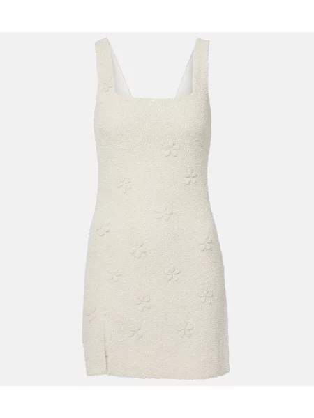 Rochie Staud cu mărgele alb