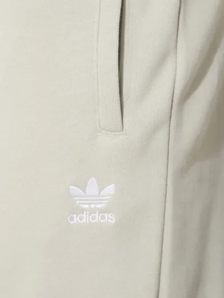 Класически панталон Adidas на райета бродирани зелено