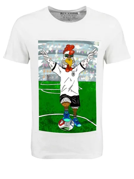 Key Largo Tricou Supporter Chicken mai multe culori alb