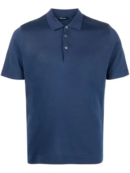 Tricou polo Drumohr albastru