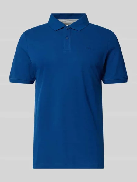 Koszulka polo o kroju regular fit z czystej bawełny S.oliver Red Label granatowa