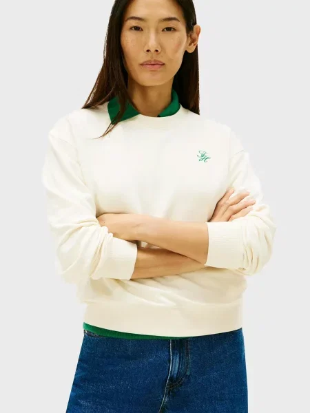 Махровий світшот Tommy Hilfiger білий