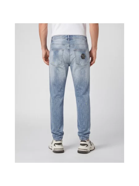 Jeansy Philipp Plein niebieskie