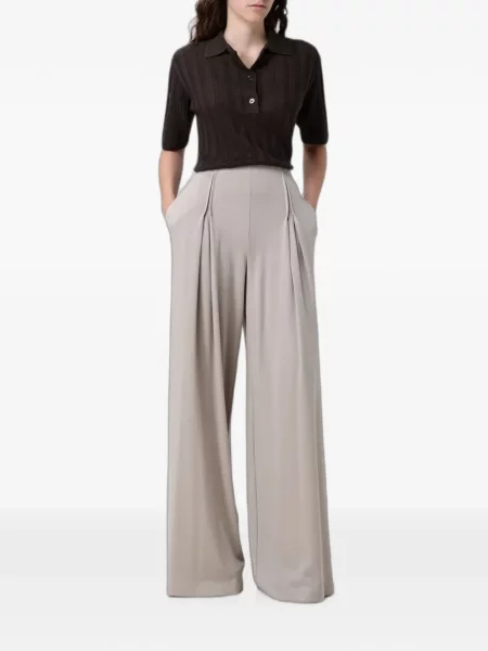 Tricou polo Max Mara tricotate maro