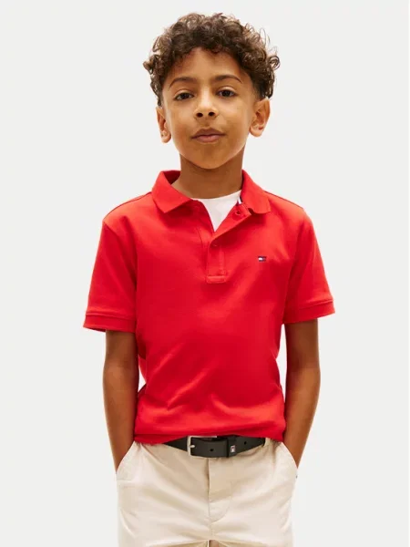 Tommy Hilfiger Pólóing Essential piros