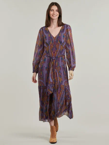 Šaty Lauren Ralph Lauren s dlhými rukávmi