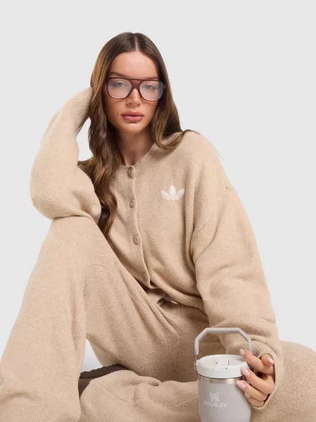 Adidas Sweter Ess Cardigan beżowy