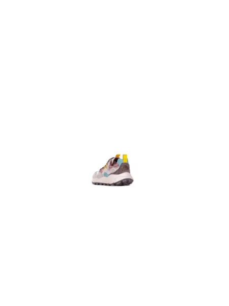 Sneakersy Flower Mountain zamszowe w kwiatki różowe