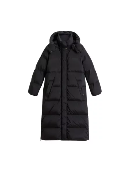 Długa parka Woolrich czarna
