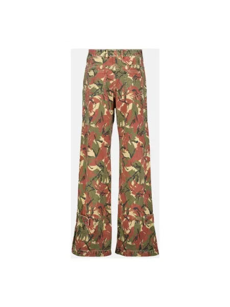 Wielobarwność jeansy Paco Rabanne w kamuflażu