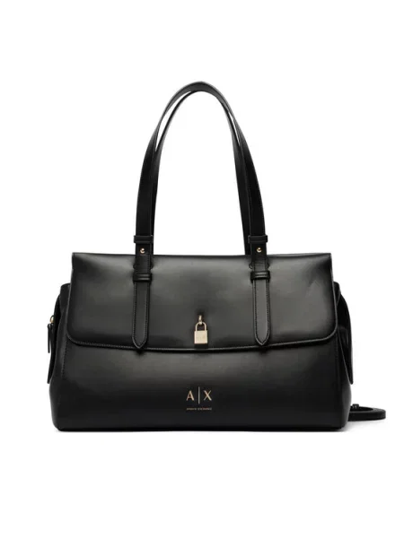Shopper kabelka Armani Exchange z ekologickej kože modrá