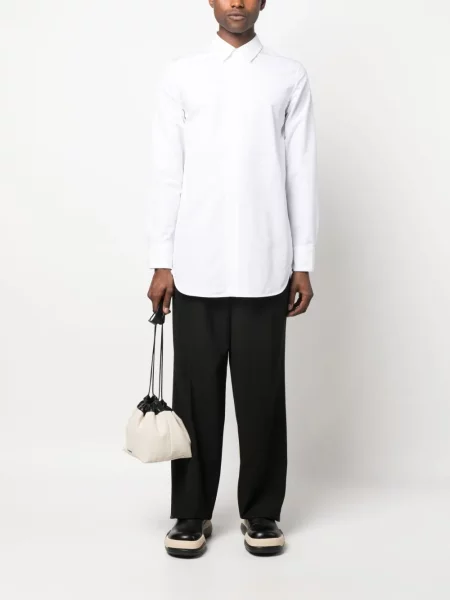 Ilgas marškiniai Jil Sander balta