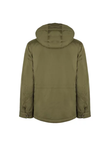 Parka Woolrich z kapturem zielona