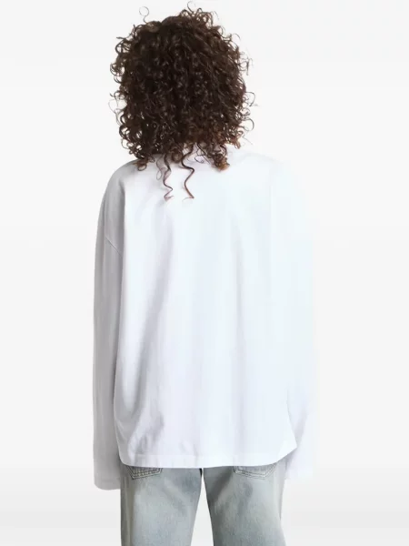 Lung tricou Off-white alb