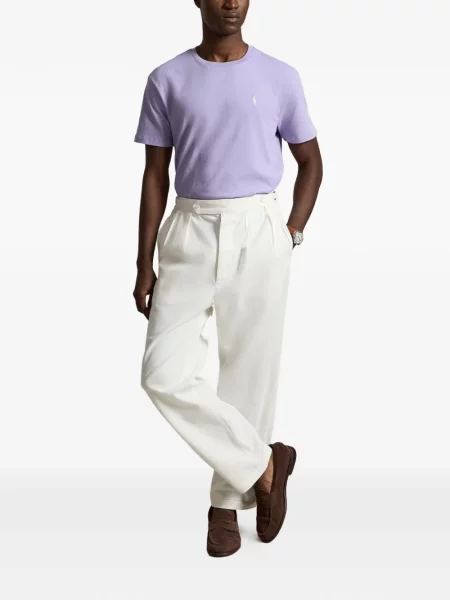 Șosete Polo Ralph Lauren cu model herringbone cu broderie plasă albastru