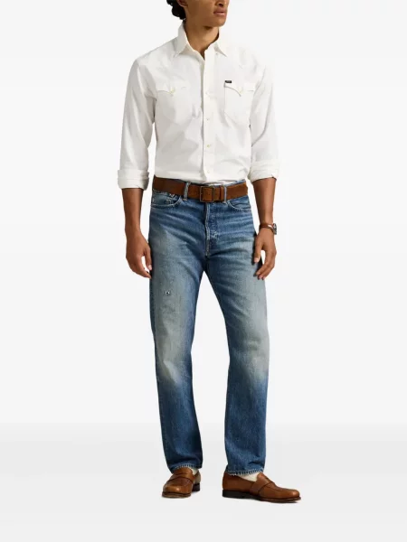 Μικρός κασκέτο Polo Ralph Lauren με χαμηλή μέση υφαίνω διαγωνίως πράσινο