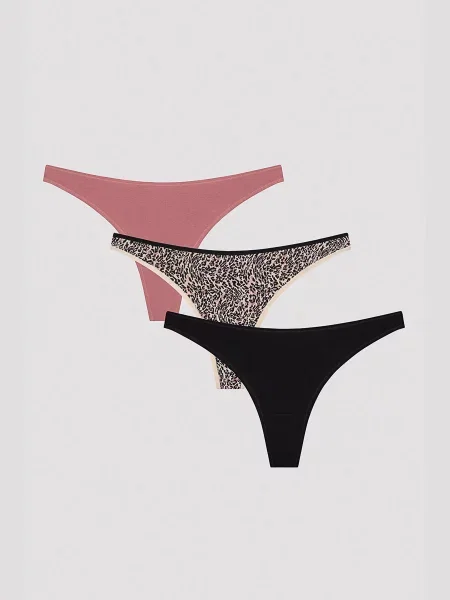 Набір трусів Penti бавовна/еластан чорний