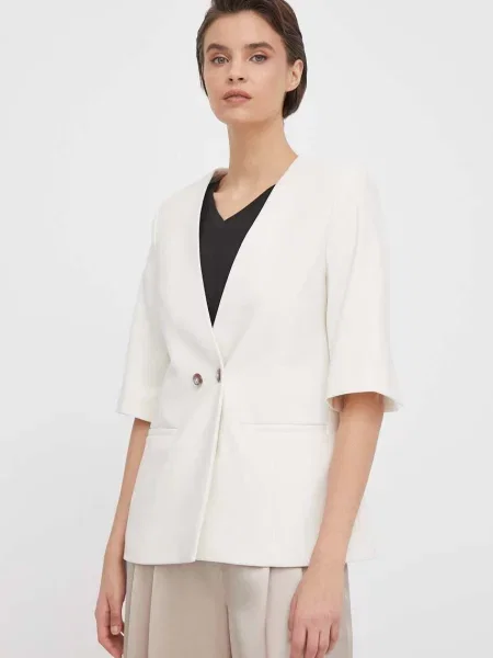 Mos Mosh sacou cu doua randuri de neted bej