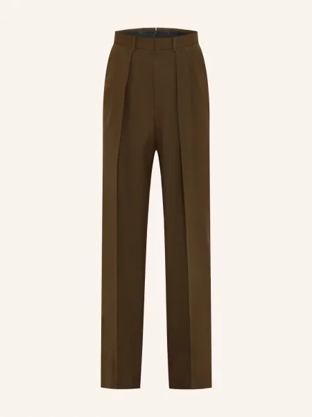 Tom Ford Spodnie Regular Fit braun brązowe