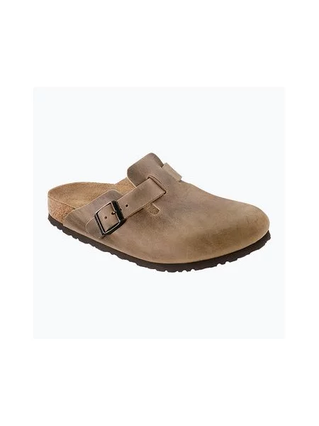 Шльопанці BIRKENSTOCK Boston SFB LEOI Regular tabacco brown бежеві