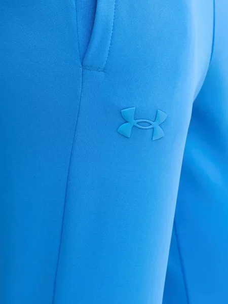 Флисовые однотонные спортивные штаны Under Armour зеленые